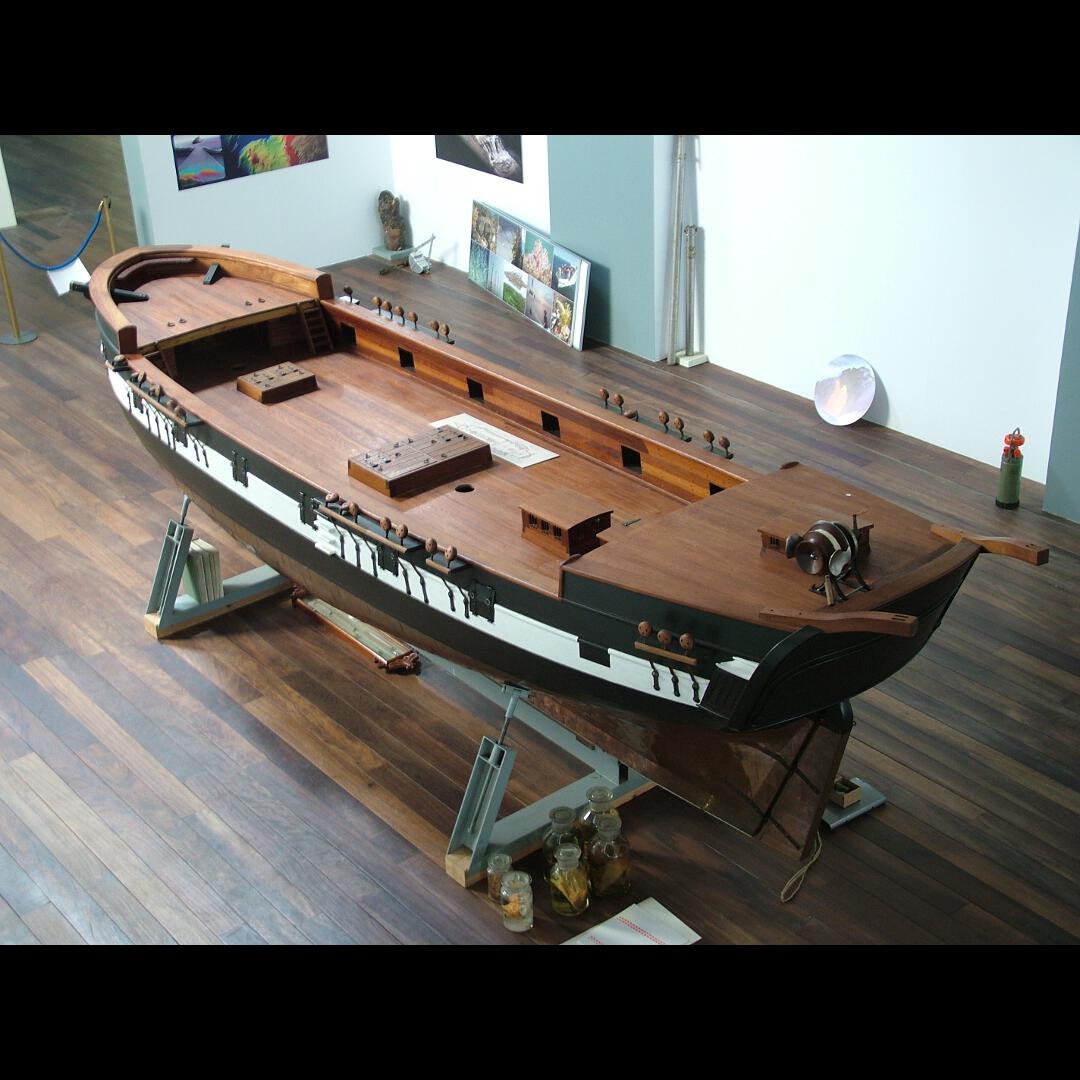Modelo do navío Beagle. Réplica
