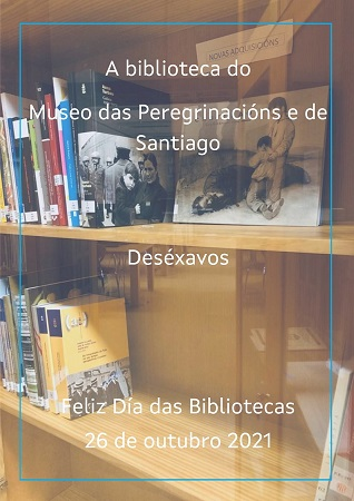 Cartel del Día de las Bibliotecas en el museo