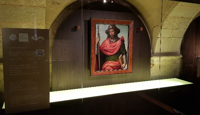Vista da obra exposta no Museo Catedralicio de Santiago