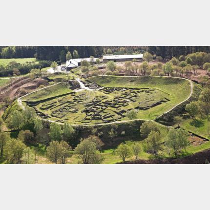 Vista aérea del castro