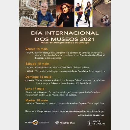 Cartel do Museo das Peregrinacións