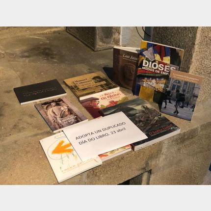 Libros da campaña "Adopta un duplicado" do Museo das Peregrinacións