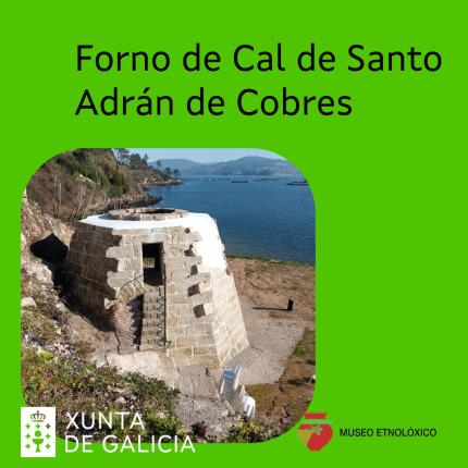 Cartel con foto do forno de cal