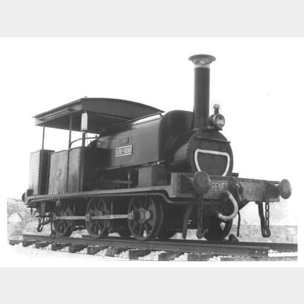 Vista dianteira da locomotora