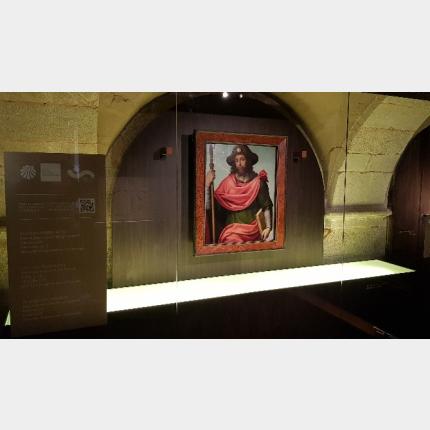 Vista da obra exposta no Museo Catedralicio de Santiago