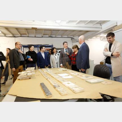 Un momento da visita