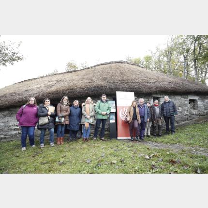 Inauguración da exposición no Cebreiro